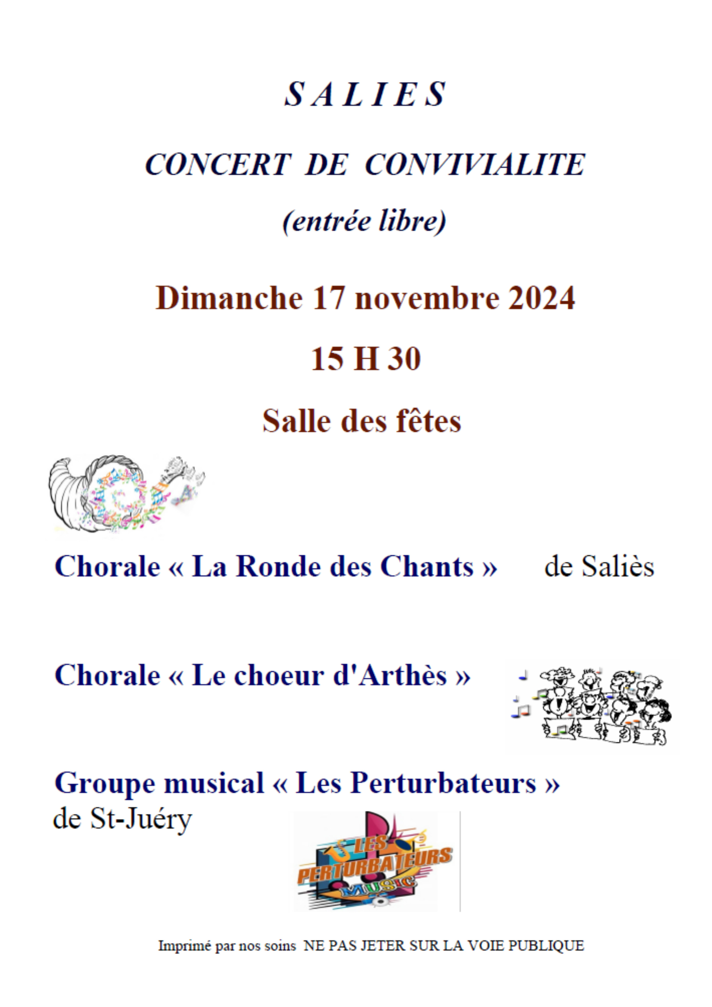 Novembre 2024 Rencontres chorales à Salies