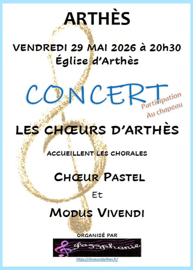 Mai 2026, rencontre chorales à Arthès.